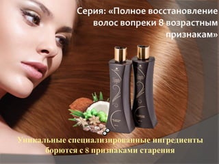 Уникальные специализированные ингредиенты
борются с 8 признаками старения
 
