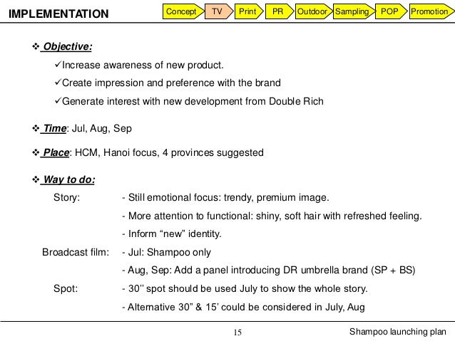 Isc Marketing Example Of Launching Plan Marketing Objective Example