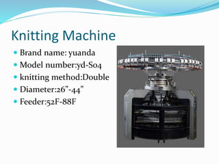 Textile Machineries | PPTX