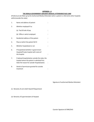Appendix Ii Form.pdf medical re imbursement application forms,new hospitalsand full ...