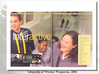 University of Windsor Prospectus, 2003 