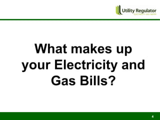 What makes up
your Electricity and
    Gas Bills?

                       4
 
