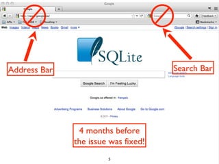 Address Bar Search Bar
5
4 months before
the issue was fixed!
 