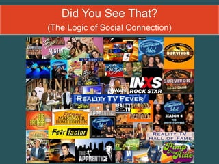 Did You See That?
(The Logic of Social Connection)
 