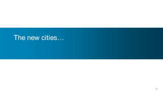 The new cities…




                  10
 