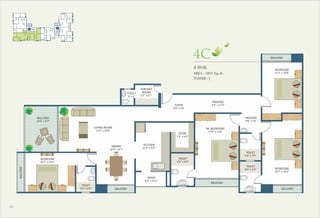 4 BHK
AREA - 2811 Sq. Ft.
TOWER - J
4C
20
BEDROOM
10'3" x 13'5"
TOILET
5'0" x 6'9"
LIVING ROOM
12'0" x 20'0"
BALCONY
12'0" x 8'7"
DINING
10'0" x 8'7"
WASH
8'0" x 3'11"
TOILET
8'6" x 6'0"
STORE
7'9" x 6'0"
KITCHEN
12'9" x 9'0"
FOYER
9'0" x 6'8"
TOILET
8'0" x 5'6"
TOILET
5'6" x 7'0"
BEDROOM
18'7" x 10'6"
BEDROOM
15'3" x 10'6"
BALCONY
SERVANT
ROOM
5'3" x 6'2"
M. BEDROOM
17'0" x 11'6"
BALCONY
BALCONY
BALCONY
TOILET
4' x 3'
PASSAGE
4'4" x 12'3"
PASSAGE
9'8" x 5'6"
BALCONY
 
