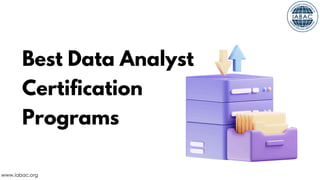 Best Data Analyst Certification Programs | IABAC | PDF