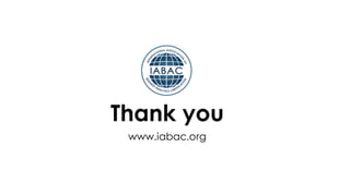 Thank you
www.iabac.org
 