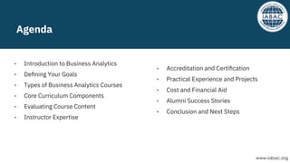 How to Choose the Right Business Analytics Course | IABAC | PDF