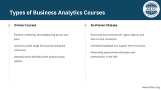 How to Choose the Right Business Analytics Course | IABAC | PDF