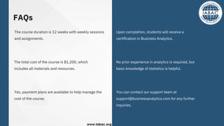 Mastering Data with a Business Analytics Course | PDF