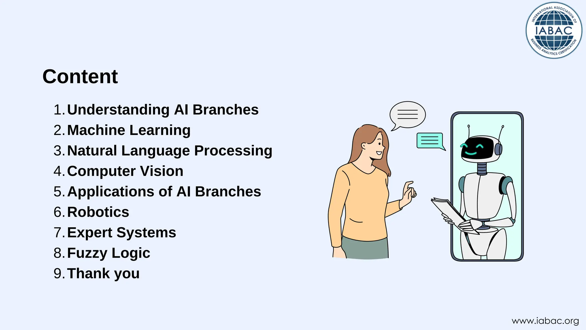 The Best Branches of Artificial Intelligence | IABAC | PDF