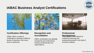 Understanding Business Analyst Certifications | IABAC | PDF