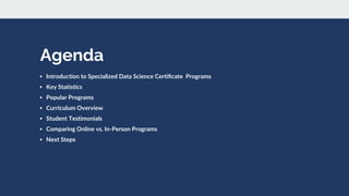 Specialized Data Science Certificate Programs PPT Specialized Data Science Certificate Programs PPT