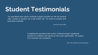 Specialized Data Science Certificate Programs PPT Specialized Data Science Certificate Programs PPT