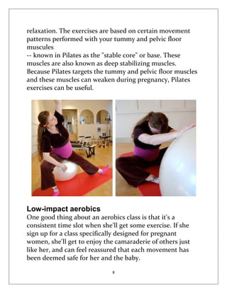 Physical Exercises for Pregnant Women | PDF
