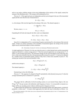 we may give a probability distribution for , P . The set then becomes an ensemble.
   Some further examples of ensembles of functions are:
   1. A ﬁnite set of functions fk t  (k = 1 2        ; ;:::; n) with the probability of fk being pk .
   2. A ﬁnite dimensional family of functions
                                                             f    1   ; 2 ;:::;     n ;t 

         with a probability distribution on the parameters                    i:

                                                                  p    1   ;:::; n :
         For example we could consider the ensemble deﬁned by

                                                   ;:::; an ; 