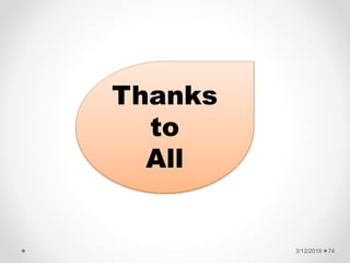 3/12/2019 74
Thanks
to
All
 