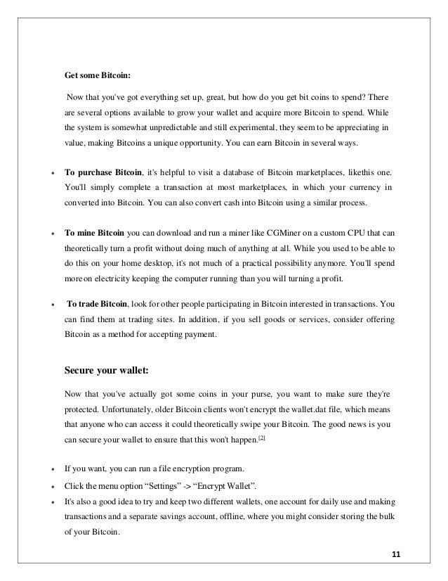 Bitcoin papers image