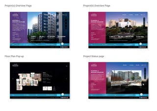 Floor Plan Pop-up Project Status page
Project(a) Overview Page Project(b) Overview Page
 