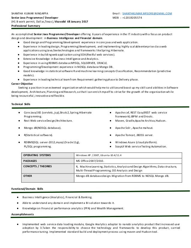 shanthkumar 6yrs java analytics