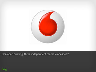 One open brieﬁng, three independent teams = one idea?
 
