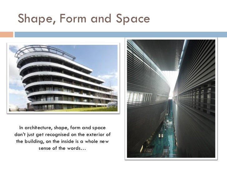 Form Shape And Space : Shape form space