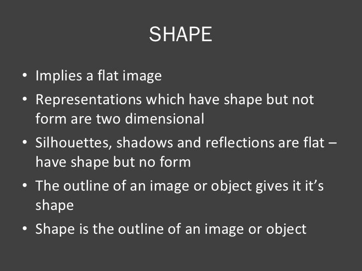 Form Shape And Space : Shape form space
