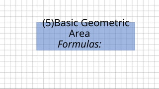 Comprehensive Guide to Basic Geometric Area Formulas for Common Shapes ...