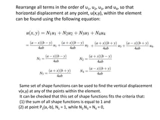 shape functions of 1D and 2 D rectangular elements.pptx