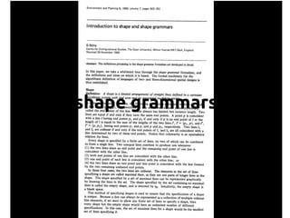 shape grammars
 
