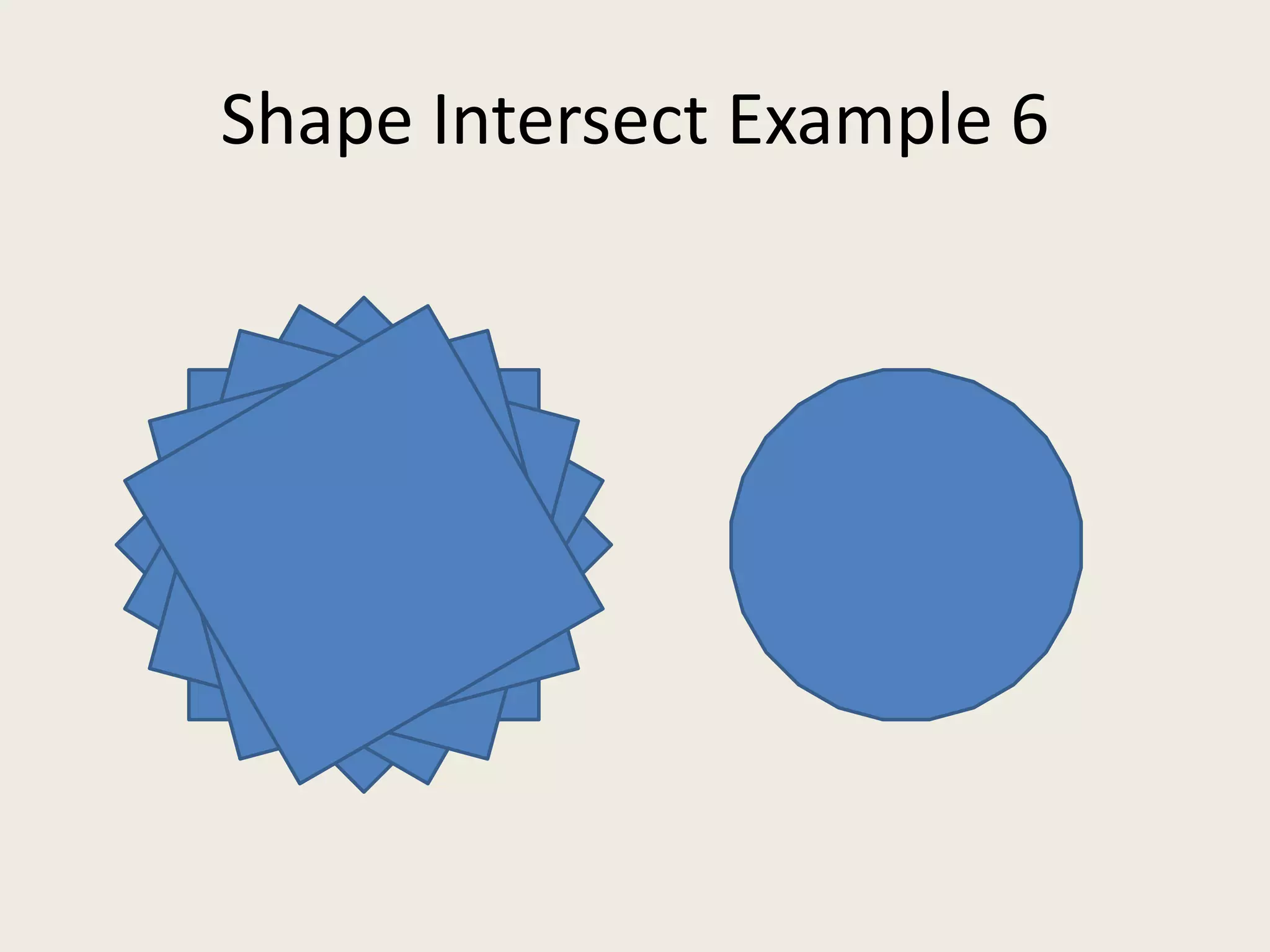 Shape Intersect Example 6