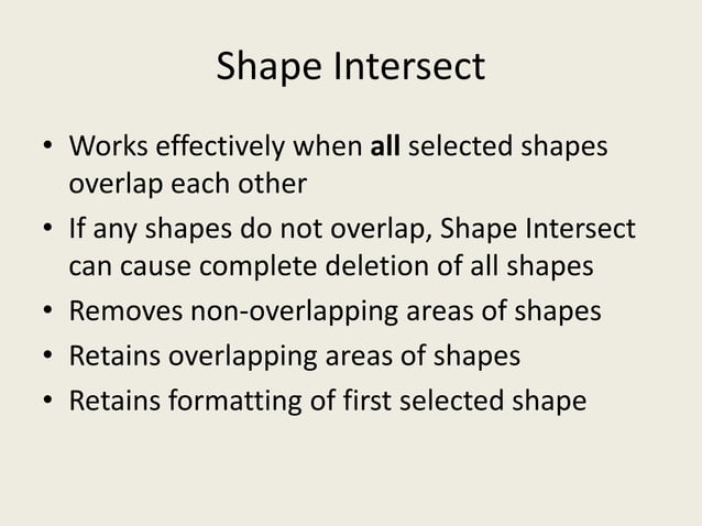 Shape Intersect in PowerPoint | PPTX
