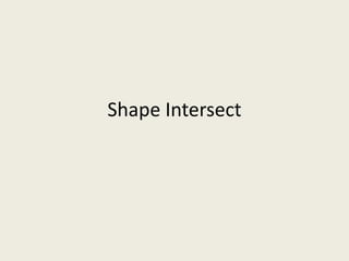 Shape Intersect 