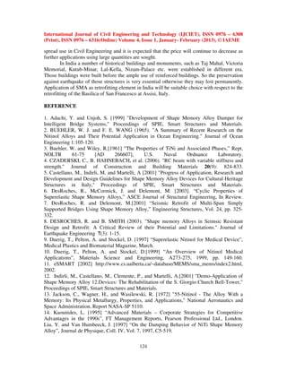 Shape memory alloy as retrofitting application in historical buildings ...