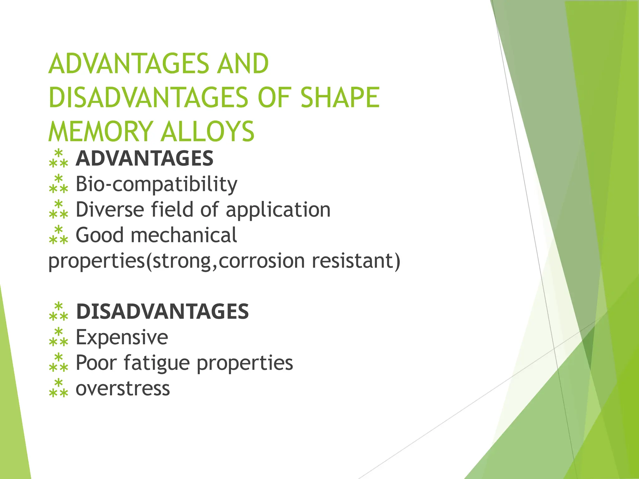 Shape Memory Alloys Pptx Pptx