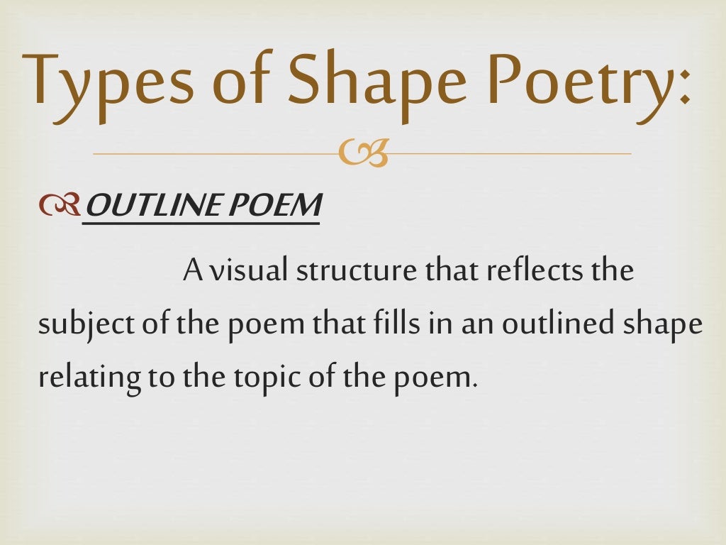 Shape Poem Ppt