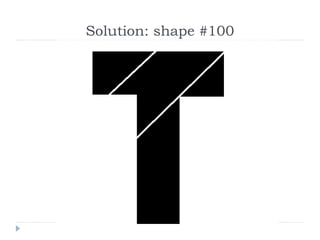 Solution: shape #100 