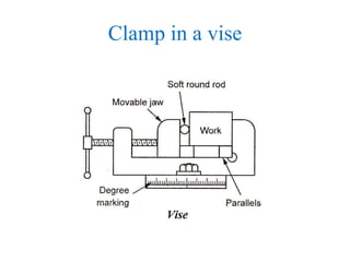 Clamp in a vise
 