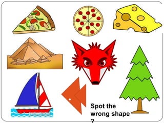 Spot the
wrong shape
 