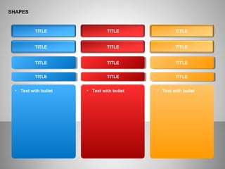 Shapes and Tables for PowerPoint | PPT
