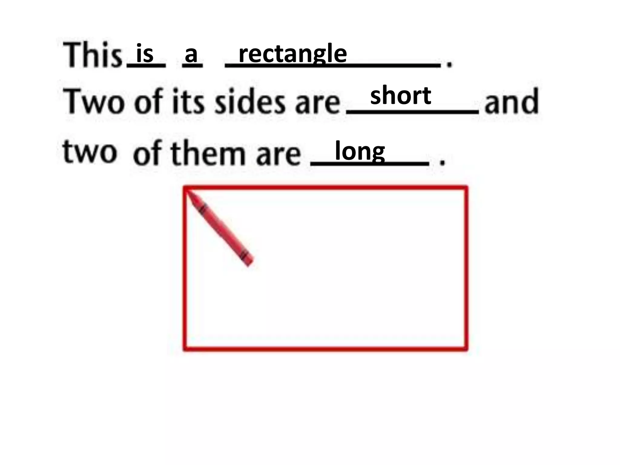 is

a

rectangle
short
long

 