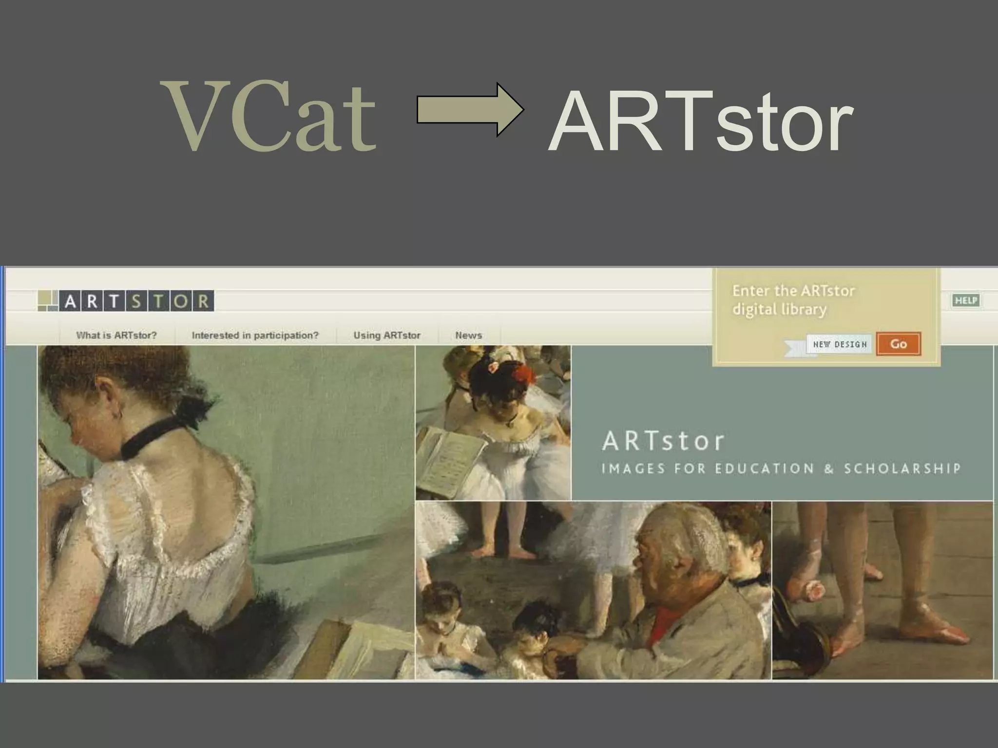 VCat   ARTstor
 