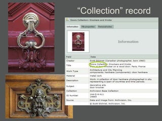 ―Collection‖ record
 