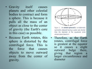 Planet Shape Shape, size and motions of the earth 1 | PPTX