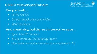 © 2016 AT&T Intellectual Property. All rights reserved. AT&T, the AT&T logo and all other marks contained herein are trademarks of AT&T Intellectual Property and/or AT&T affiliated companies. All other marks contained herein are the property of their
respective owners. Information contained herein is not an offer, commitment, representation or warranty by AT&T and is subject to change. Mention of a specific company or entity is not an endorsement by AT&T.
 