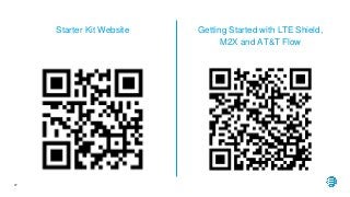 37
Starter Kit Website Getting Started with LTE Shield,
M2X and AT&T Flow
 