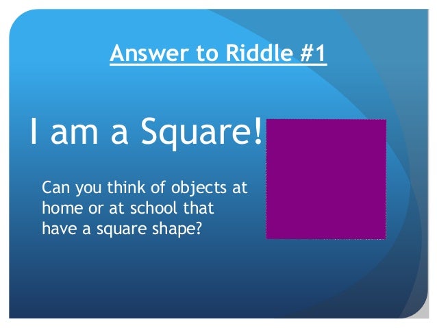 Shapes riddles grade 2
