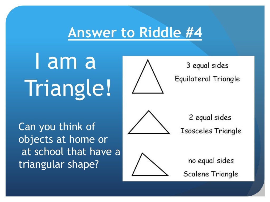 Shapes riddles grade 2