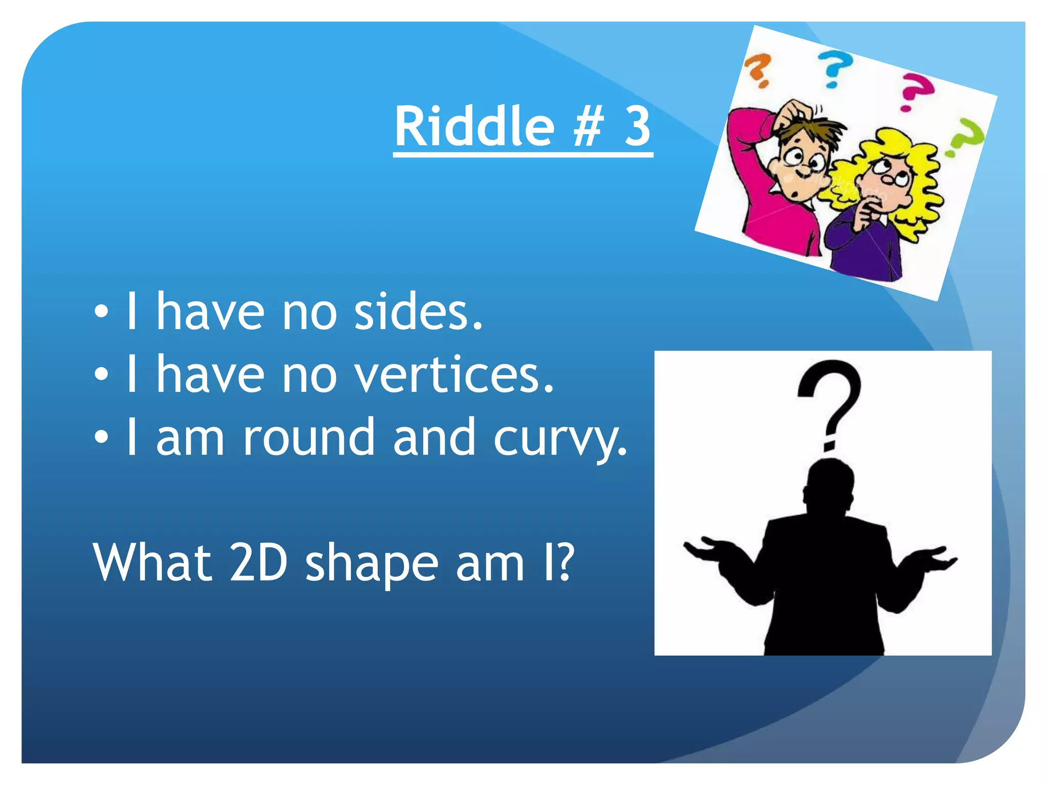 Shape Riddles - Kindergarten | PPTX